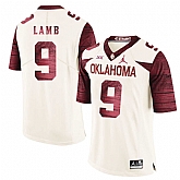 Oklahoma Sooners 9 CeeDee Lamb White 47 Game Winning Streak College Football Jersey Dzhi,baseball caps,new era cap wholesale,wholesale hats